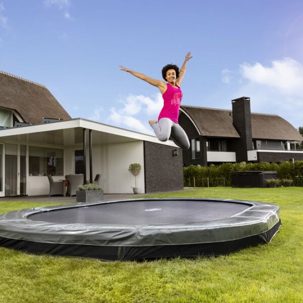 Trampolin Training für die Beckenbodenmuskulatur - auch im Garten möglich - trampolin-profi.de RATGEBER
