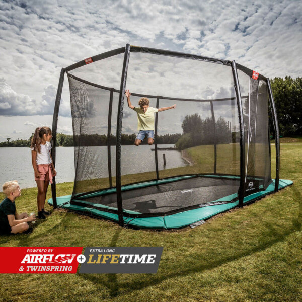 Berg Spielzeug Trampolin kaufen als Komplett-Set mit Netz - trampolin-profi.de