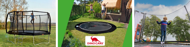 Geschenke für Kinder ab 10 - DINO Trampoline für Spaß im Garten - trampolin-profi.de