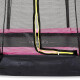 EXIT Trampolin Silhouette Ground + Sicherheitsnetz Ø 305 cm pink