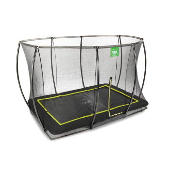 EXIT Trampolin Silhouette Ground 305 x 214 cm schwarz + Netz