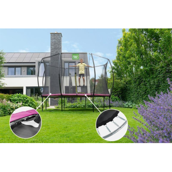 EXIT Trampolin Silhouette Ø 305 cm pink + Netz