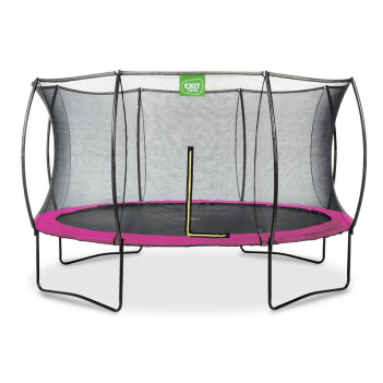 EXIT Trampolin Silhouette &Oslash; 366 cm pink + Netz