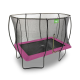 EXIT Trampolin Silhouette Rechteckig + Sicherheitsnetz 214 x 305 cm Pink