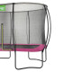 EXIT Trampolin Silhouette 366 x 244 cm pink + Netz