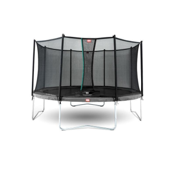 BERG Trampolin Favorit &Oslash; 380 cm grau + Netz Comfort