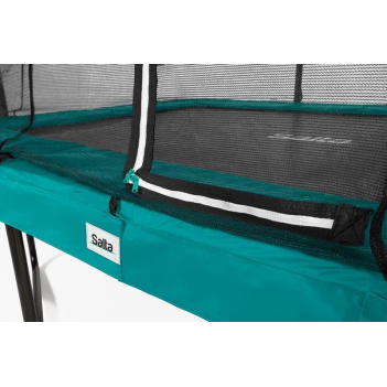 SALTA Trampolin Comfort Edition 305 x 214 cm grün + Netz