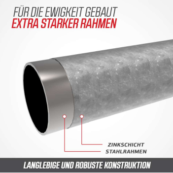 BERG Trampolin Grand Champion 470 x 310 cm Inground Sports grau