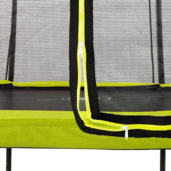 EXIT Trampolin Silhouette Rechteckig + Sicherheitsnetz 214 x 153 cm grün