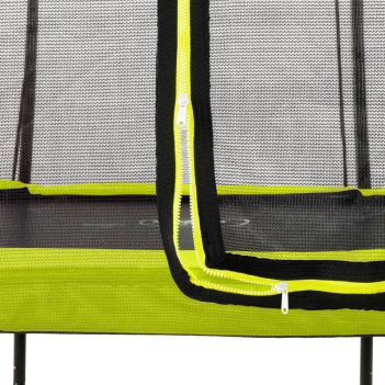 EXIT Trampolin Silhouette Rechteckig + Sicherheitsnetz 153 x 214 cm grün