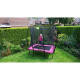 EXIT Trampolin Silhouette 214 x 153 cm pink + Netz
