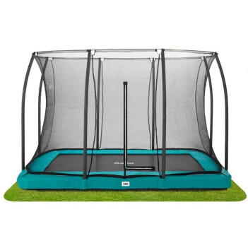 SALTA Trampolin Comfort Edition Ground 305 x 214 cm grün + Netz