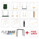 BERG Klettergerüst PlayBase Rahmen Medium Reck/Reck