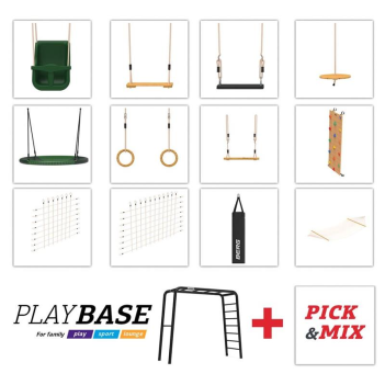 BERG Klettergerüst PlayBase Rahmen Large Reck/Reck