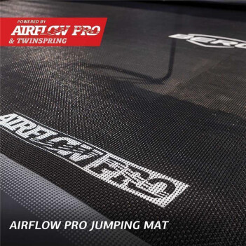 BERG Trampolin Ultim Champion 500 x 300 cm FlatGround Sports grau + AeroWall