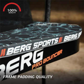 BERG Trampolin Ultim Pro Bouncer 300 x 500 cm FlatGround Sports grau V2022