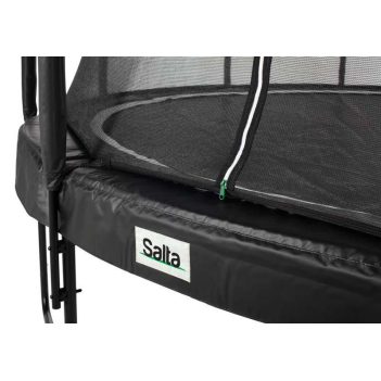 SALTA Trampolin Premium Black Edition Ø 251 cm schwarz + Netz + Leiter + Abdeckplane + Verankerung