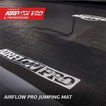 BERG Trampolin Ultim Elite 500 x 300 cm FlatGround Sports grau + AeroWall
