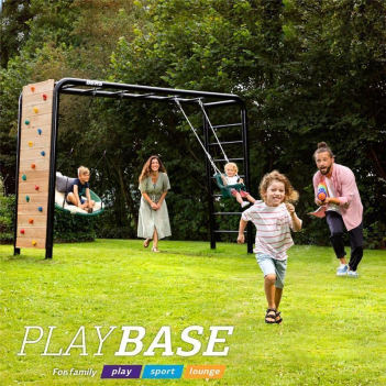 BERG Klettergerüst PlayBase L + Babyschaukel + Nestschaukel