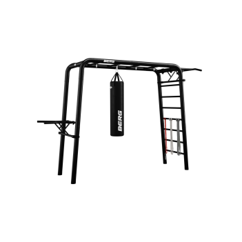 BERG Klettergerüst PlayBase M Schwarz + Sports Set